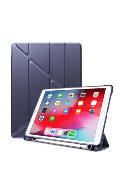 UnDePlus Apple Ipad 8. Nesil 10.2 Kılıf Kalem Bölmeli Trifolding