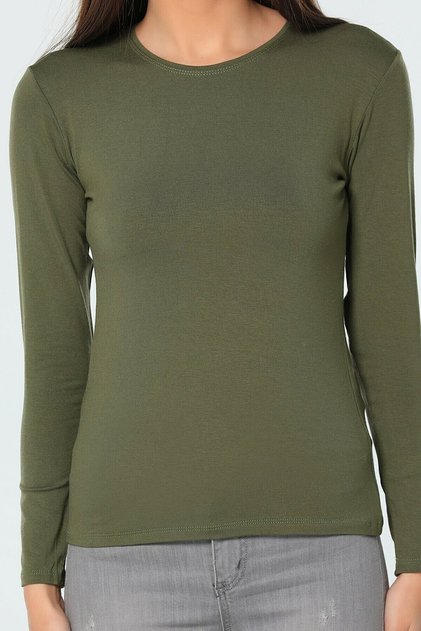 Luxury Women's Crew Neck Long Sleeve Full Lycra Badi