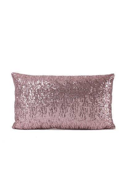 Salmon Sequined Throw Pillow Cover 35*55
