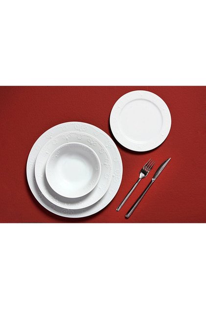 Helis Beyaz 24 Parça 6 Kişilik Yemek Takımı