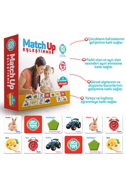 Circle Toys Match Up Kart Eşleştirme Oyunu - 3