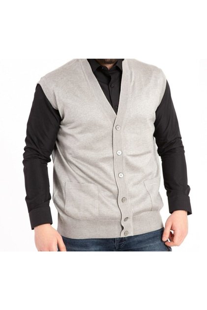 Men's Buttoned Thin Wool Knitwear Knitted Vest