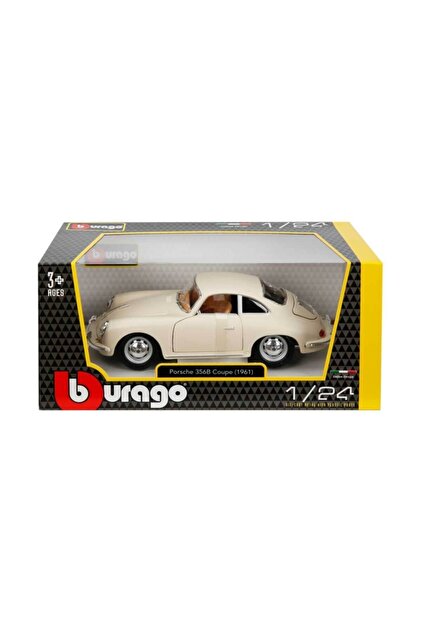 Burago Porsche 356b Coupe 1961 Model Klasik Araba 1/24 Ölçek
