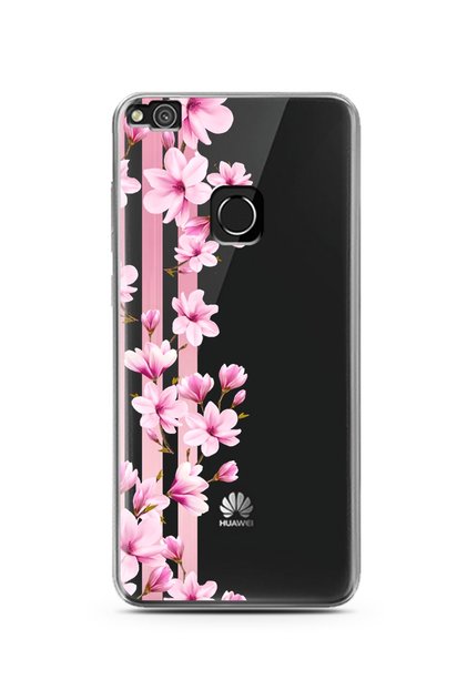 Transparent Flower Design Super Transparent Silicone Phone Case Huawei P9 Lite (2017)