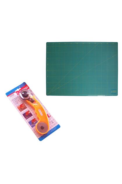 Sınger Cm-22 Kesme Panosu & Sınger Rc - 11 Patchwork Döner Makas 2'li Paket