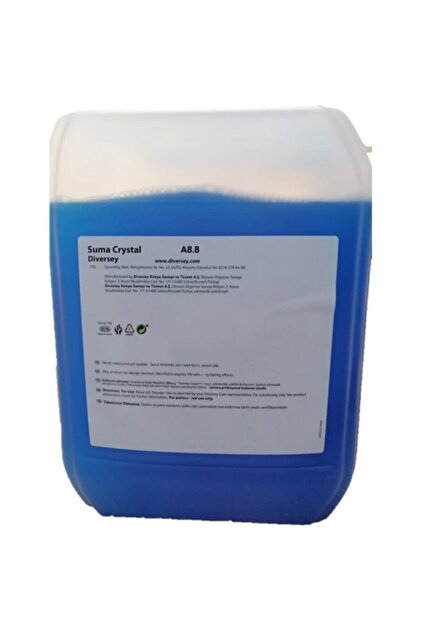 Diversey Suma Crystal A8.8 Orta Ve Sert Sular Için Bulaşık