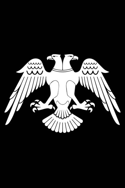 Double-Headed Eagle Car Sticker, Window Sticker, 30x20 cm