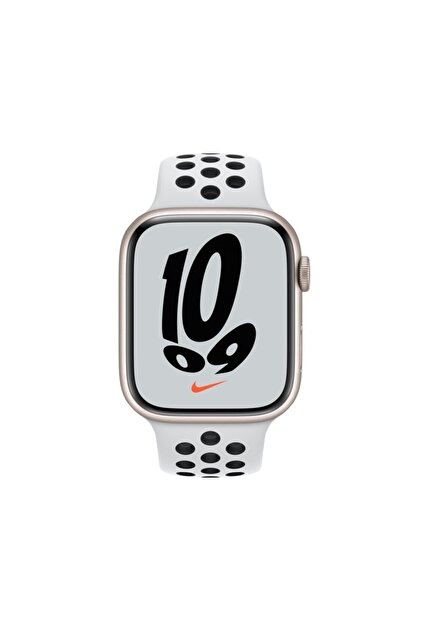 Apple Watch Nike Series 7 45mm Gps Yıldız Işığı Alüminyum Kasa