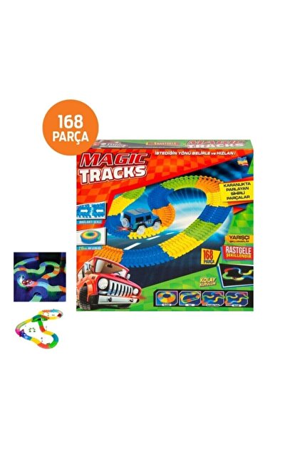 Kayyum Oyuncak 168 Parça Magic Tracks Yarış Pisti Ve 1 Adet Pilli