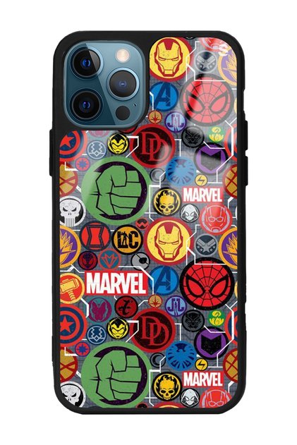 iPhone 11 Pro Marvel Face Design Glossy Phone Case