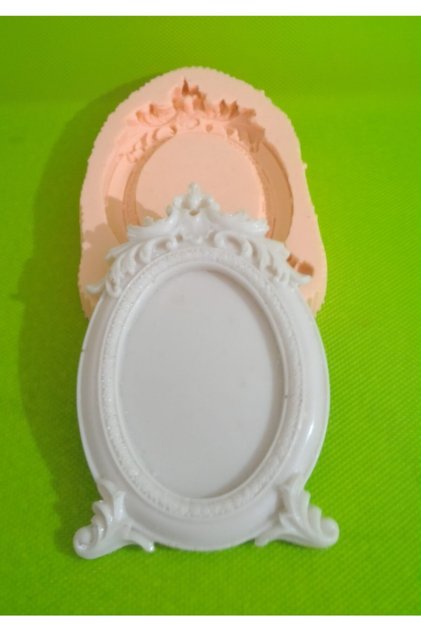 Ayaklı Oval Çerçeve Silikon Kalıp