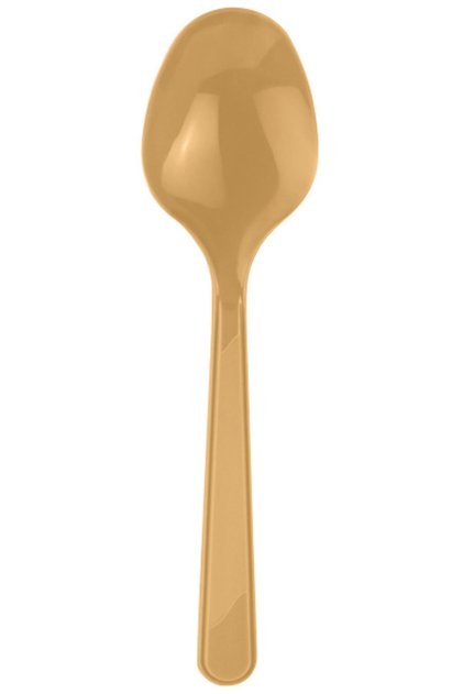 Party Dreams 25 Gold Plastic Spoons