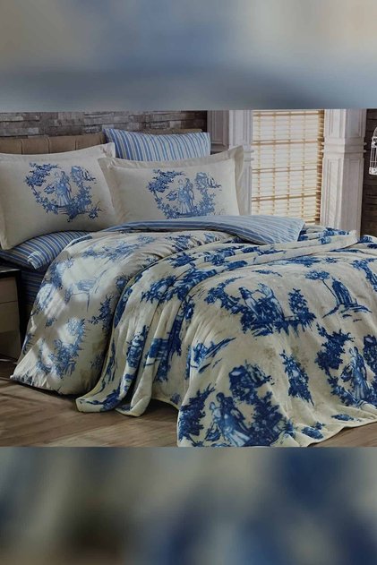 Hobi Home Collectıon Blanket Linen Set