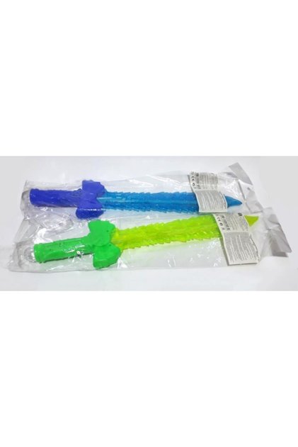 Pille Çalışan Sesli ve Işıklı 46cm Boyunda Tırtıklı Oyuncak Kılıc Savaş Oyuncakları