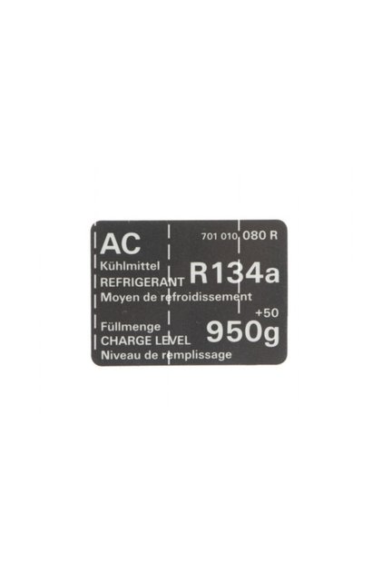 Vw701010080r Adhesive Warning Label Sticker