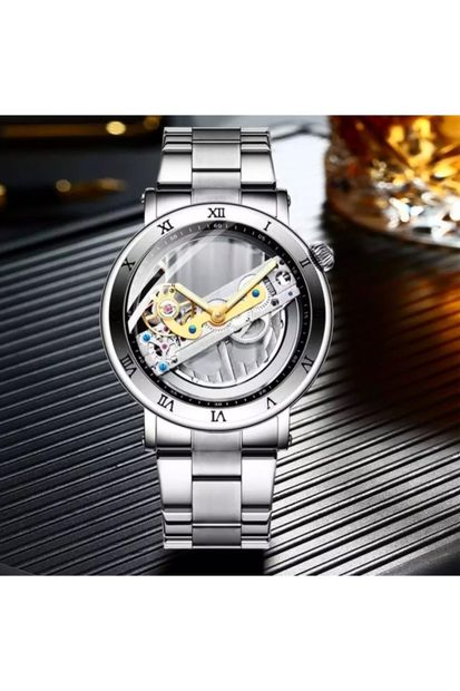 Forsining Elite Watch Tr Automatic Selfwind Watch Silver - 1