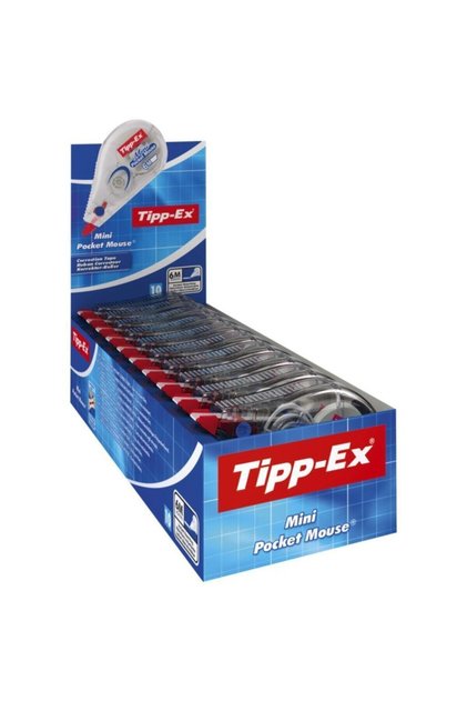 Tipp-ex Mini Pocket Mouse Tape Corrector - Daksil 5mm X 6 Mt (Cutie cu 10 bucăți) 8221351