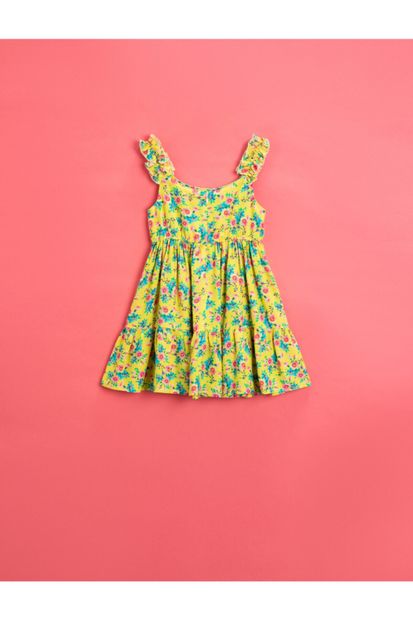 Koton Kız Çocuk Çiçekli Elbise - 2