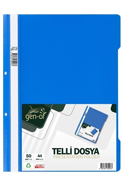 Gen-of Mavi Telli Dosya A4 50 Li Paket - Fiyatı, Yorumları