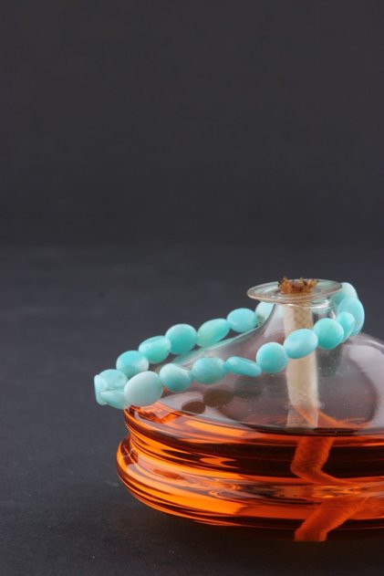 Certified Amazonite Natural Stone Bracelet Natural Cut
