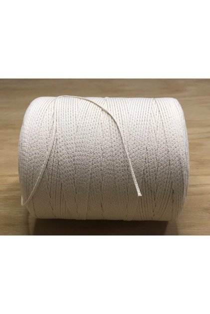 فتيل شمع محبوك قطن 100% (MUM STRING) رقم 15 - 1 متر