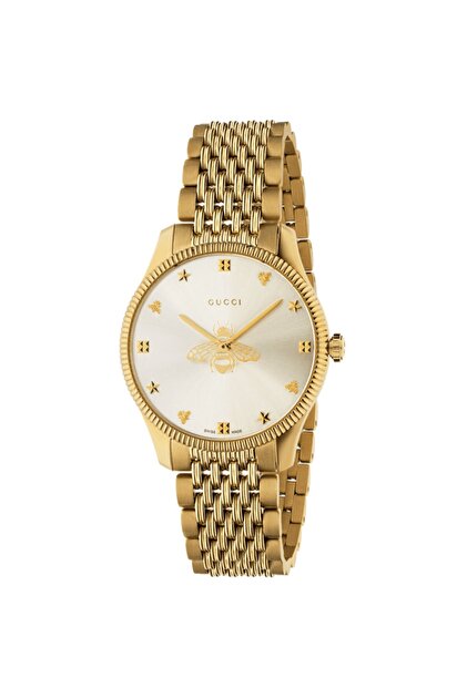 GUCCI　腕時計　ゴールド　YA1264155　蜂　ユニセックス Gucci Ya1264155 Kadın Kol Saati - Fiyatı, Yorumları