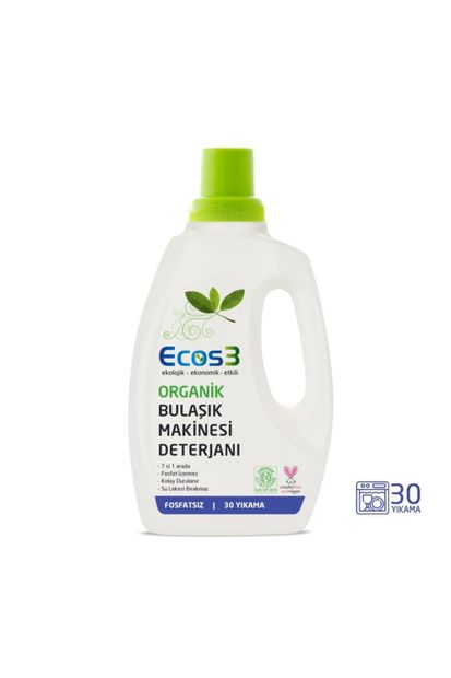 Ecos3 Organik Bulaşık Makinesi Jel Deterjan 750 ml - 1