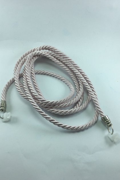 Double Breasted Curtain Tulle Background Collection Apparatus Rope Cord Braçol 300cm Metal End 1 Piece