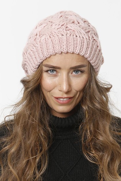 4sepet Knit Lined Knitwear Beret - Salmon