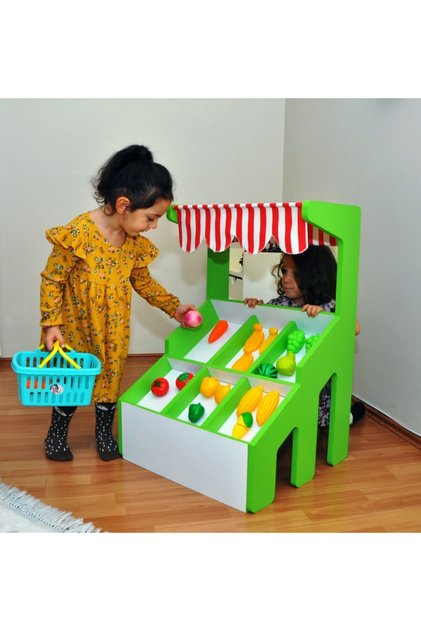 Ahşap Oyuncak Manav Reyonu