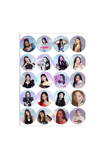 BLACKPINK - BLACKPINK ジェニ　公式ステッカー　サノク　② JENNIE BLACKPINK SOLO - Jennie eBay | Blackpink Sticker Special