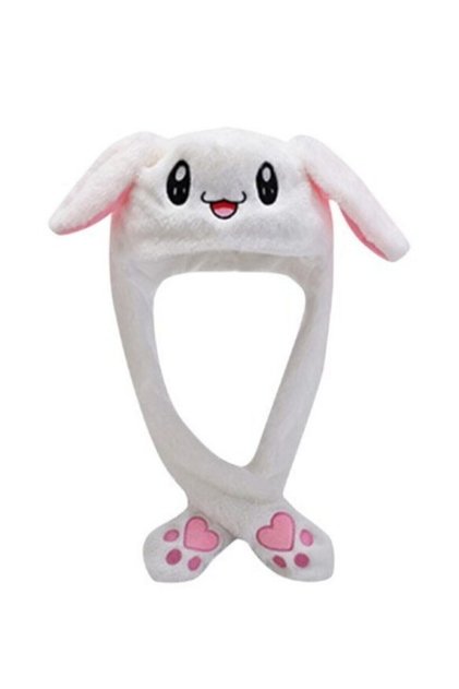 Rabbit Hat Plush Playmate Moving Ears