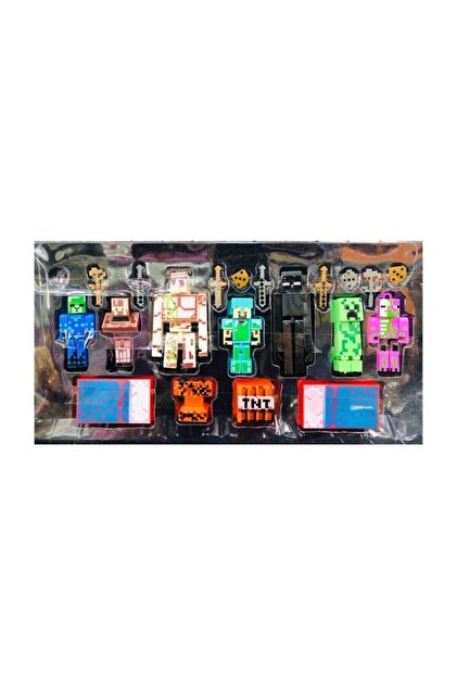 Minecraft Xl Aksesuarlı 21 Parça Oyuncak Minecraft Figür Seti