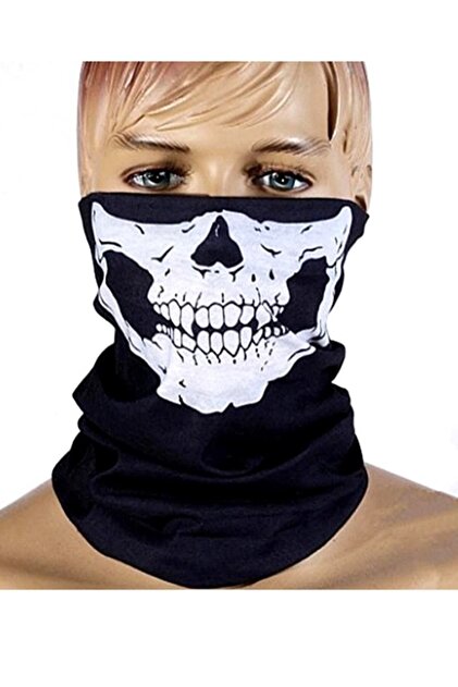Solfera Unisex Çok Amaçli Kurukafa Maske Bandana Kafa Bandi Bd002