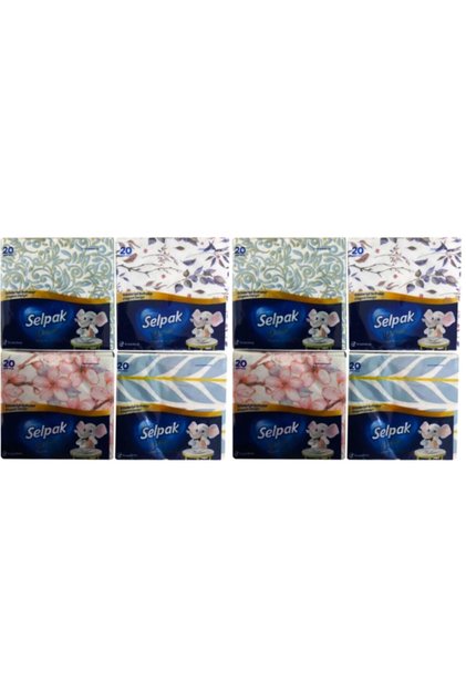 Deluxe Elegant Design Desenli Peçete 29,5 X 30 Cm 20'li X 8 Adet