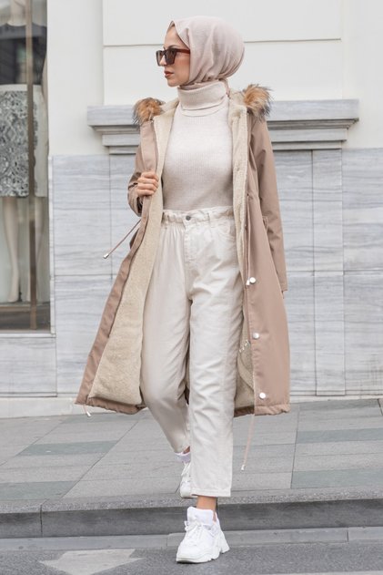 1601 Fur Collar Inside? Plush Bondi?t Coat