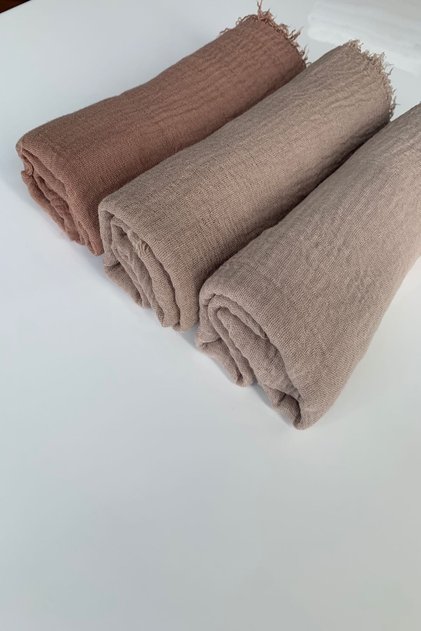 3-pack Bürümcük Shawl-cold Pink, mink Powder, mink