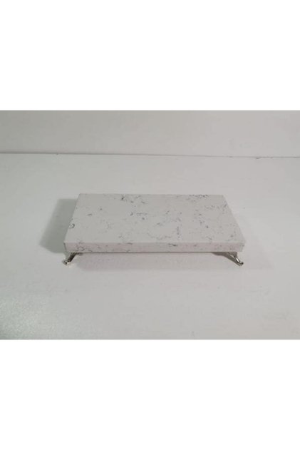 Keramos Quartz Marble Presentation Rack - Silver Leg (25X12 CM)