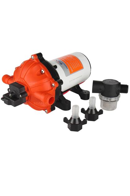 Hidrofor Karavan Tekne Hidroforu 12v 18,9 Lt/dak, 60 Psi, Çıkış:13mm. 18,9 Litre