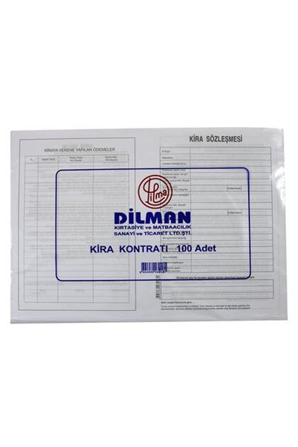 Marka: Dilman Kira Kontratı 100 Lü Kategori: Resmi & Ticari Evraklar