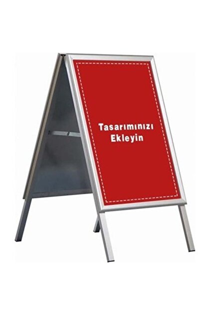 PROJENEON B2 50x70cm Alüminyum Çift Taraflı Kaldırım Reklam Poster