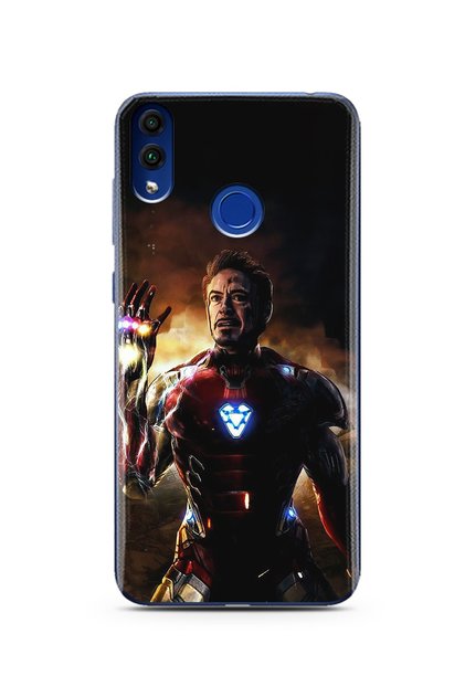 Iron Man Design Super Transparent Silicone Phone Case Huawei Honor 8C
