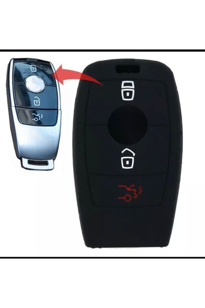 Mercedes C180 C200 W205 W213 E300 And B C E Class Silicone Key Case Black