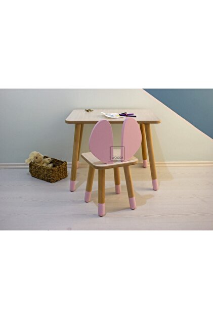 WOODA Montessori Çocuk Aktivite Yaz Sil Masa Ve Fare Kulak