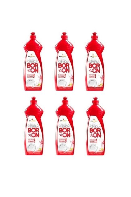 Boron Sıvı Elde Bulaşık Yıkama Deterjan Temizlik Ürünü 650 ml X 6 Adet