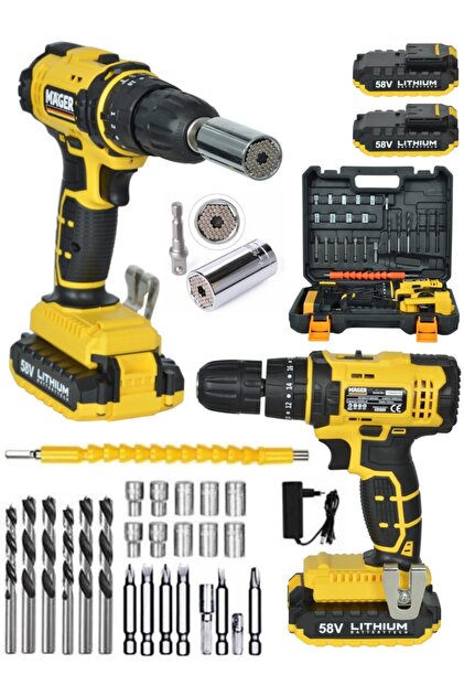 Mager Germany Technology Xr Darbeli 58 Wat 5 Ah Şarjlı Vidalama