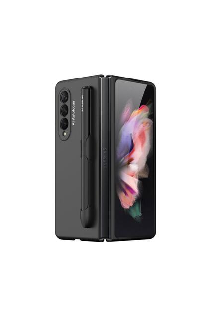 AktarMobile Galaxy Z Fold 3 Kılıf S Pen Uyumlu Kalem Bölmeli