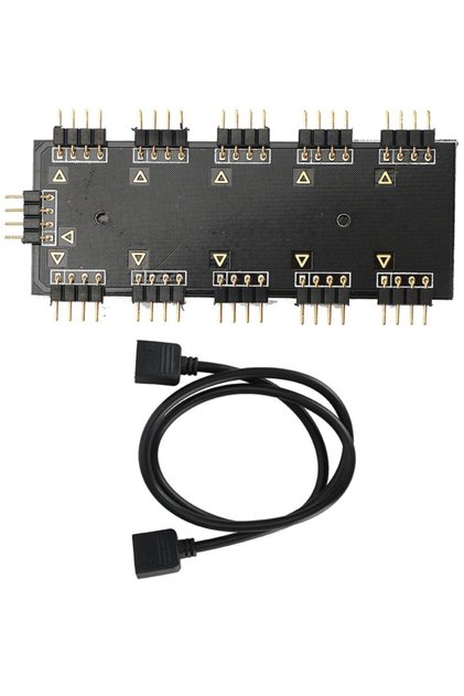 4848 Rgb Led Fan Şerit Hub Splitter 10 Port 12v 4 Pin Kablo Çoklayıcı