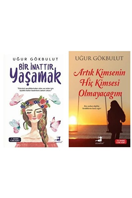 Olimpos Yayınları Bir Inattır Yaşamak, Bir Kadın Ağladığında , Uğur Gökbulut (İKİLİ SET) - 1