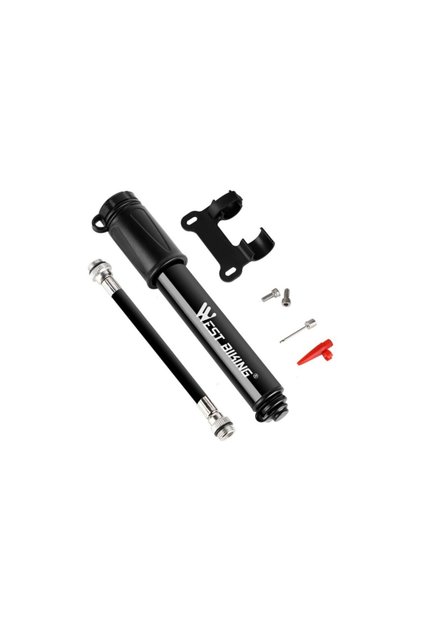 West Biking Alüminyum Mini Taşınabilir Bisiklet El Hava Pompası Bisiklet Pompa